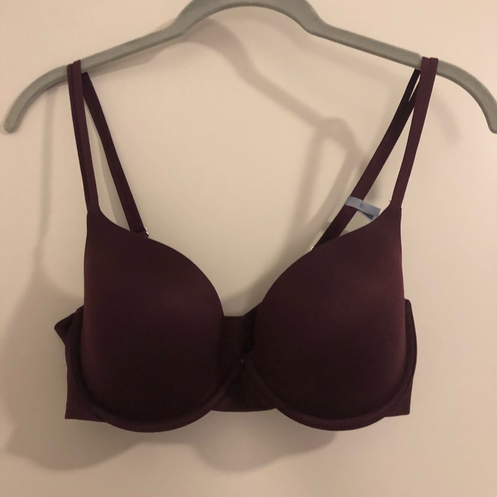 Aerie Sunnie Demi Lightly Lined Burgundy Bra- 32DD